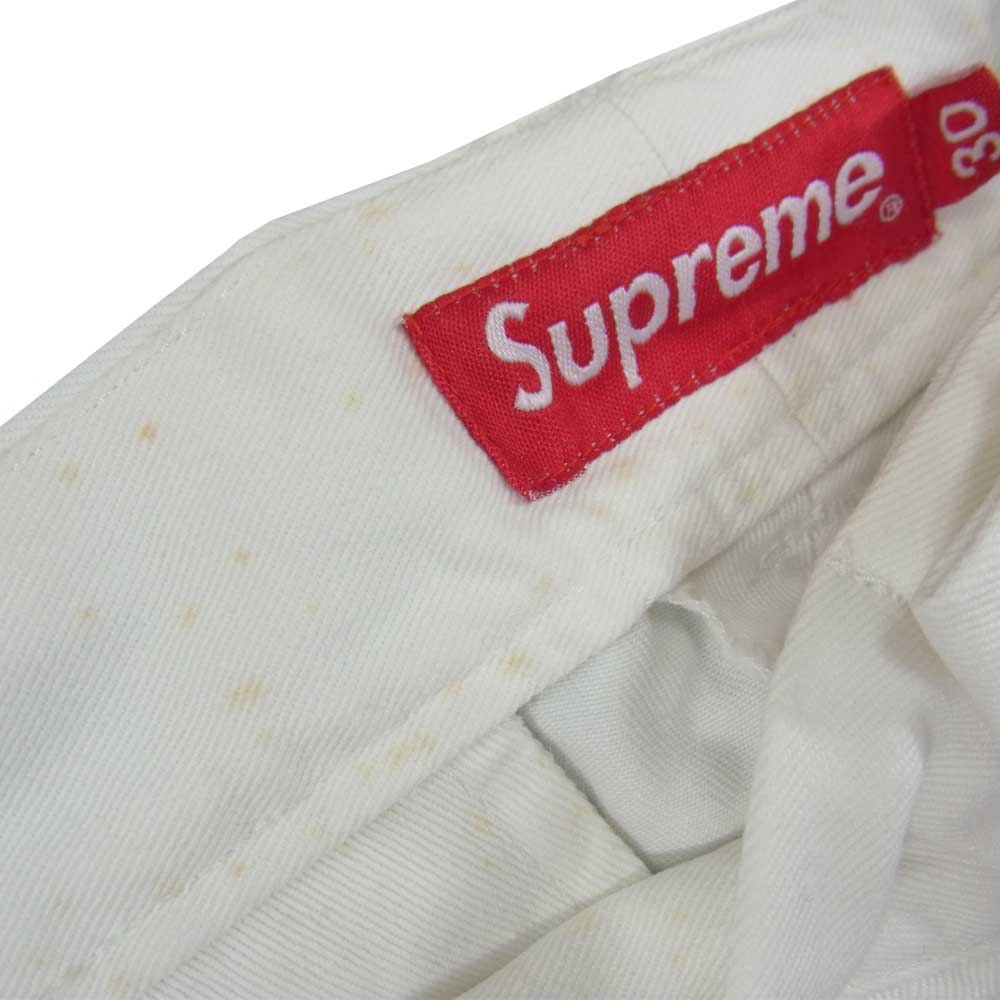 Supreme シュプリーム 15SS Chino Pant クラウン チノパンツ ホワイト系 S【中古】