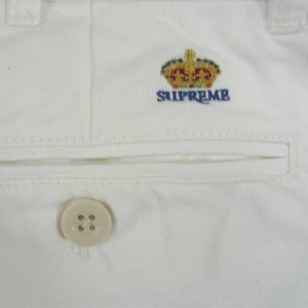 Supreme シュプリーム 15SS Chino Pant クラウン チノパンツ ホワイト系 S【中古】