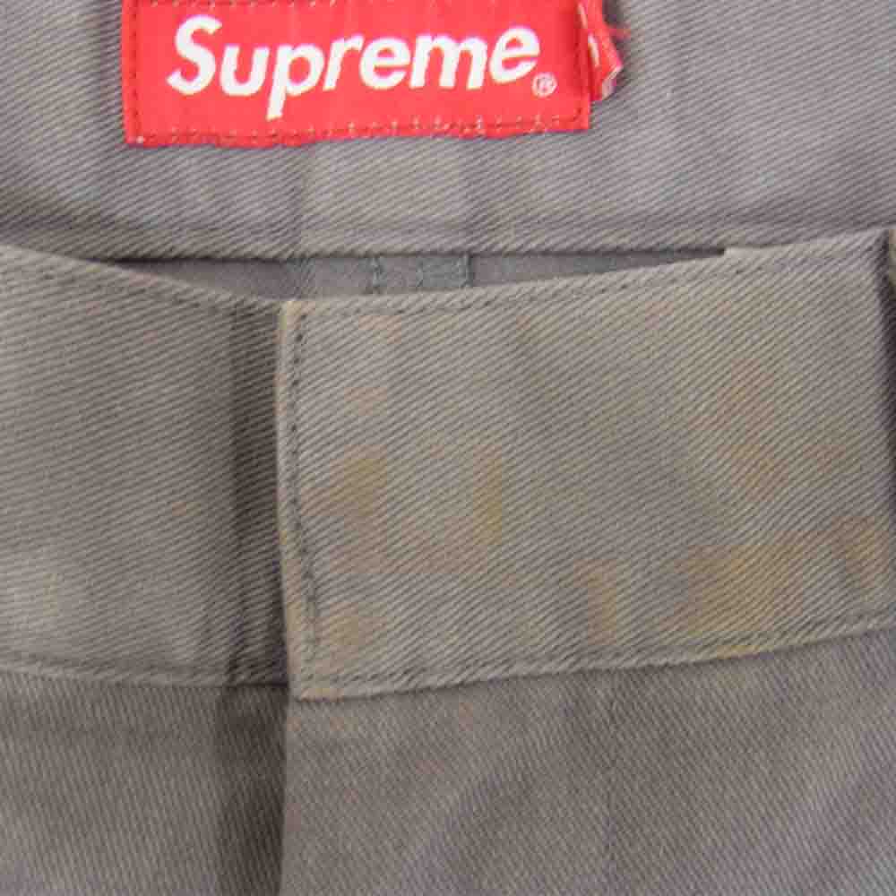 Supreme シュプリーム ワングラムタグ Work Pant ワーク パンツ グレー グレー系 30【中古】