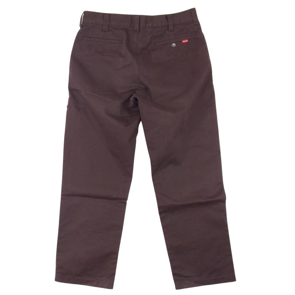 Supreme シュプリーム ワングラムタグ Work Pant ワーク パンツ ブラウン ブラウン系 30【中古】