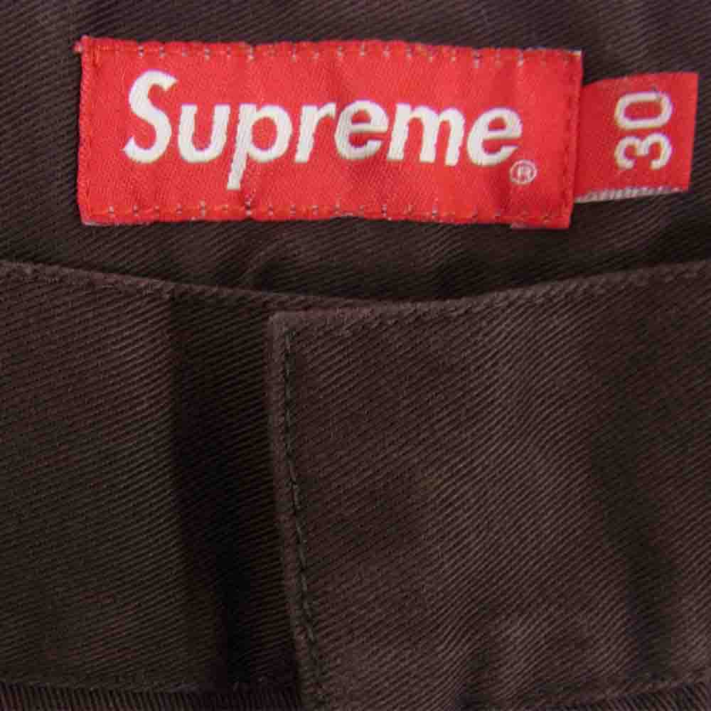 Supreme シュプリーム ワングラムタグ Work Pant ワーク パンツ ブラウン ブラウン系 30【中古】