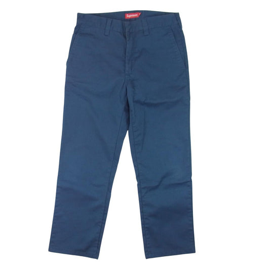 Supreme シュプリーム 17SS ワングラムタグ Work Pant ワーク パンツ 紺 ネイビー系 30【中古】