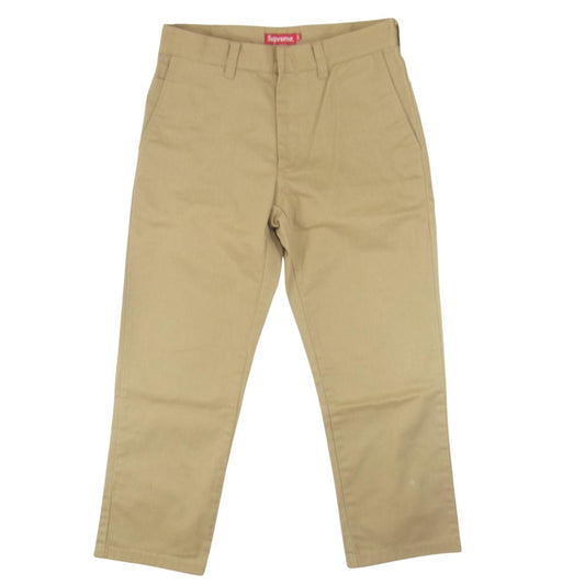 Supreme シュプリーム ワングラムタグ Work Pant ワーク パンツ ベージュ ベージュ系 30【中古】