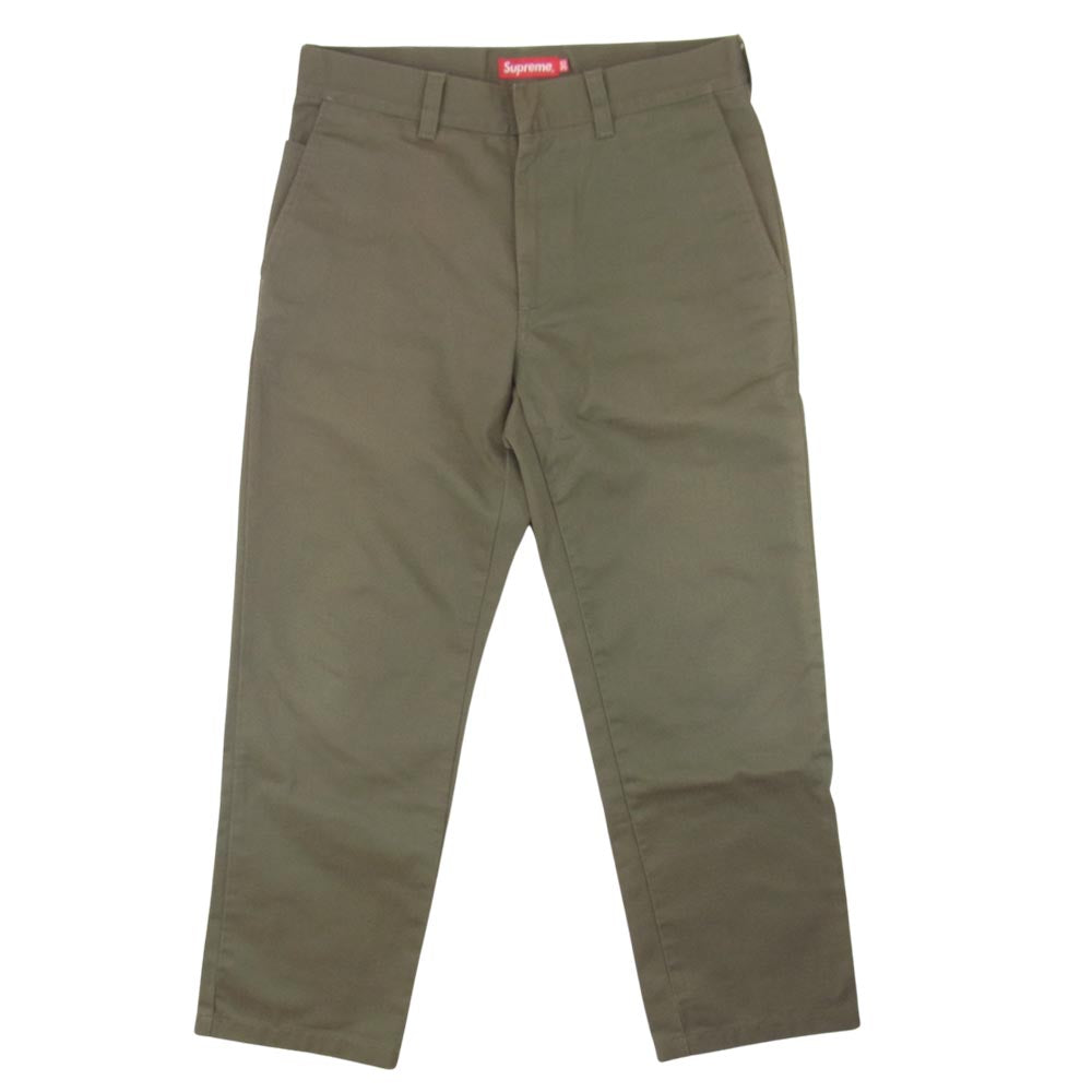 Supreme シュプリーム ワングラムタグ ワーク パンツ カーキ カーキ系 30【中古】