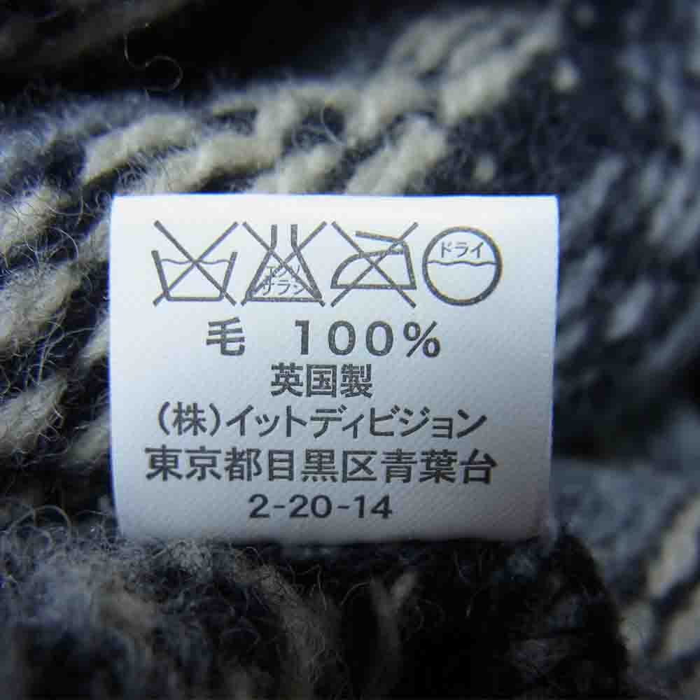 INVERALLAN インバーアラン 英国製 クルーネック ニット セーター ブラック系 36【中古】
