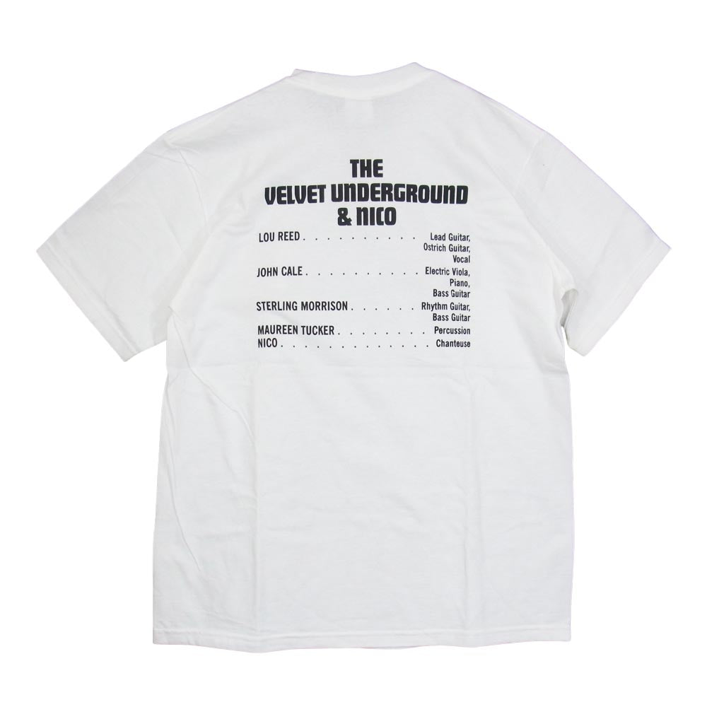 Supreme シュプリーム 19AW Velvet Underground & Nico Tee ベルベット アンダーグラウンド ニコ 半袖 Tシャツ ホワイト系 M【新古品】【未使用】【中古】
