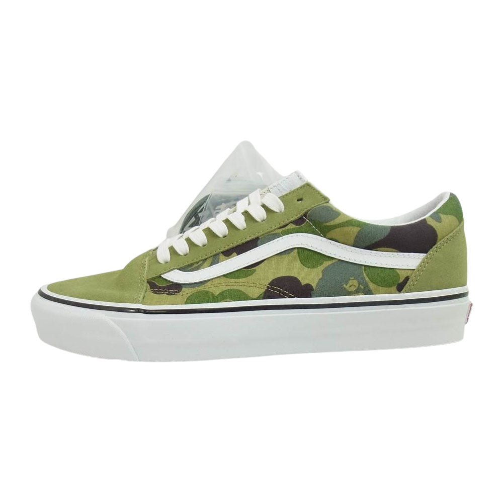 A BATHING APE アベイシングエイプ 1H73191910 × VANS バンズ ABC Camo Old Skool カモ オールドスクール グリーン系 29cm【新古品】【未使用】【中古】