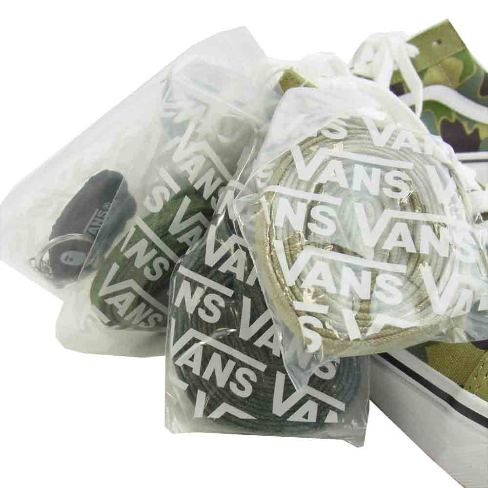 A BATHING APE アベイシングエイプ 1H73191910 × VANS バンズ ABC Camo Old Skool カモ オールドスクール グリーン系 29cm【新古品】【未使用】【中古】