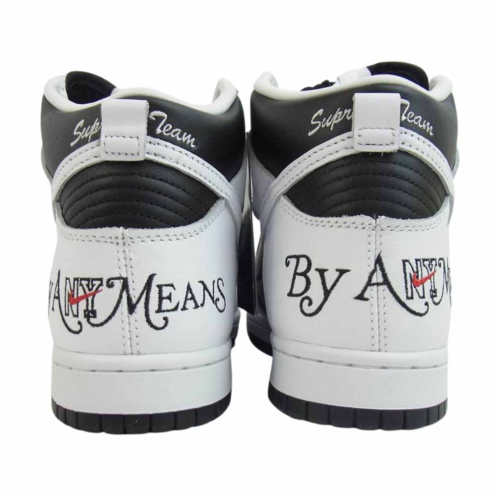Supreme シュプリーム 22SS DN3741-002 NIKE SB Dunk High By Any Means ナイキ ダンク バイエニーミーンズ ブラック×ホワイト 25.5cm【新古品】【未使用】【中古】