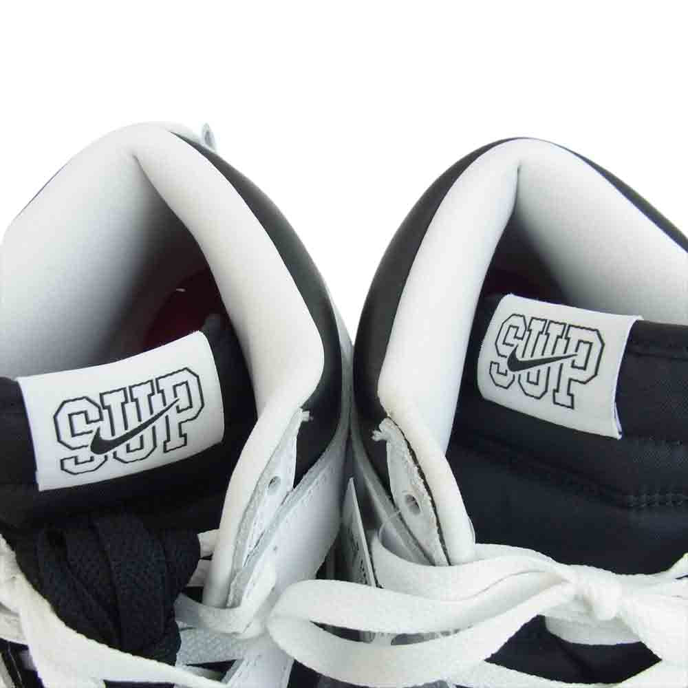 Supreme シュプリーム 22SS DN3741-002 NIKE SB Dunk High By Any Means ナイキ ダンク バイエニーミーンズ ブラック×ホワイト 25.5cm【新古品】【未使用】【中古】
