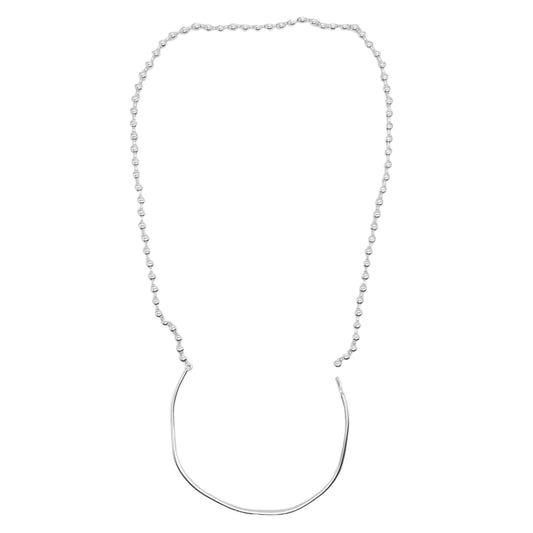 シーズマーラ ボールチェーン ネックレス シルバー系【中古】