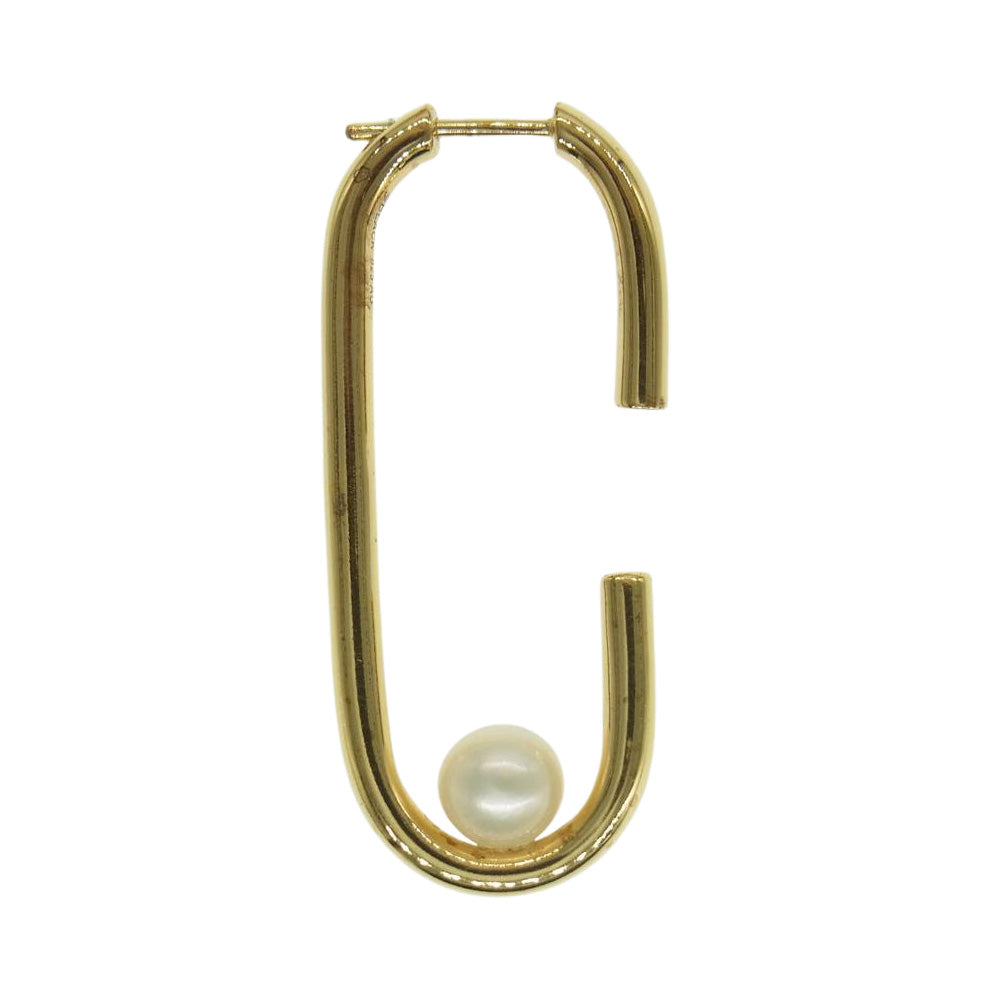 マリアブラック Oval With Pearl オーバル ウィズパール ピアス ゴールド系【中古】