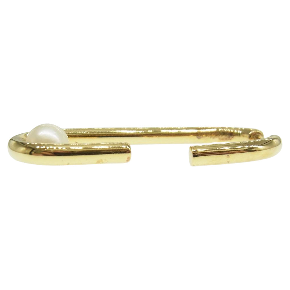 マリアブラック Oval With Pearl オーバル ウィズパール ピアス ゴールド系【中古】