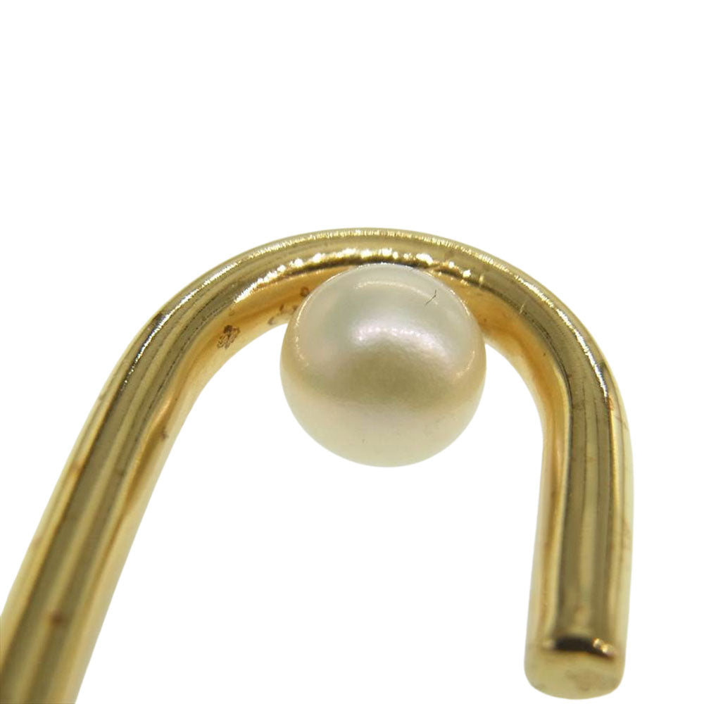 マリアブラック Oval With Pearl オーバル ウィズパール ピアス ゴールド系【中古】
