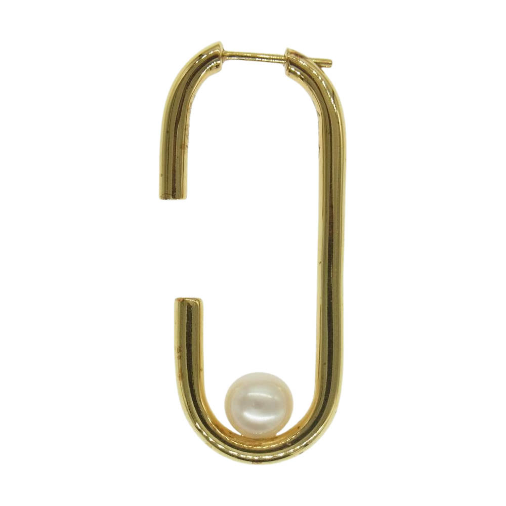 マリアブラック Oval With Pearl オーバル ウィズパール ピアス ゴールド系【中古】