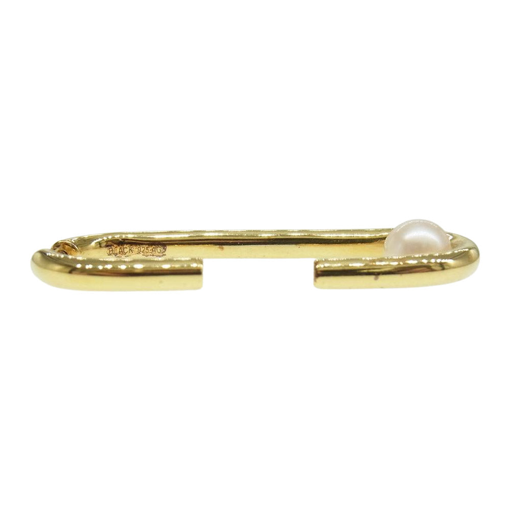 マリアブラック Oval With Pearl オーバル ウィズパール ピアス ゴールド系【中古】