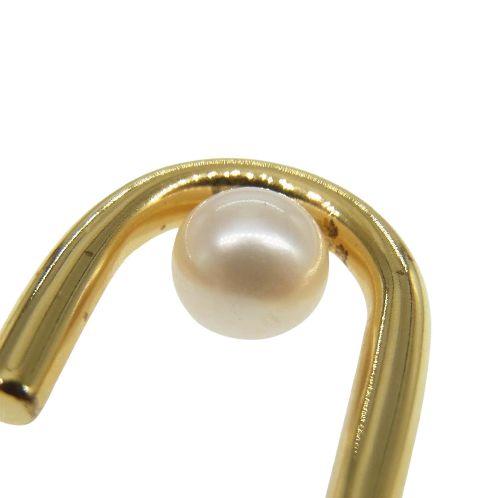 マリアブラック Oval With Pearl オーバル ウィズパール ピアス ゴールド系【中古】