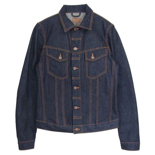 Nudie Jeans ヌーディージーンズ BILLY ビリー デニム ジャケット インディゴブルー系 S【美品】【中古】