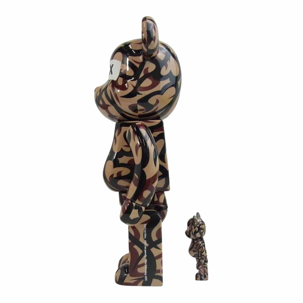 NUMBER(N)INE ナンバーナイン × GOT SELECTION XXX ゴットセレクショントリプルエックス × MEDICOM TOY メディコムトイ BE@RBRICK ベアブリック 100% & 400% ブラウン系【中古】