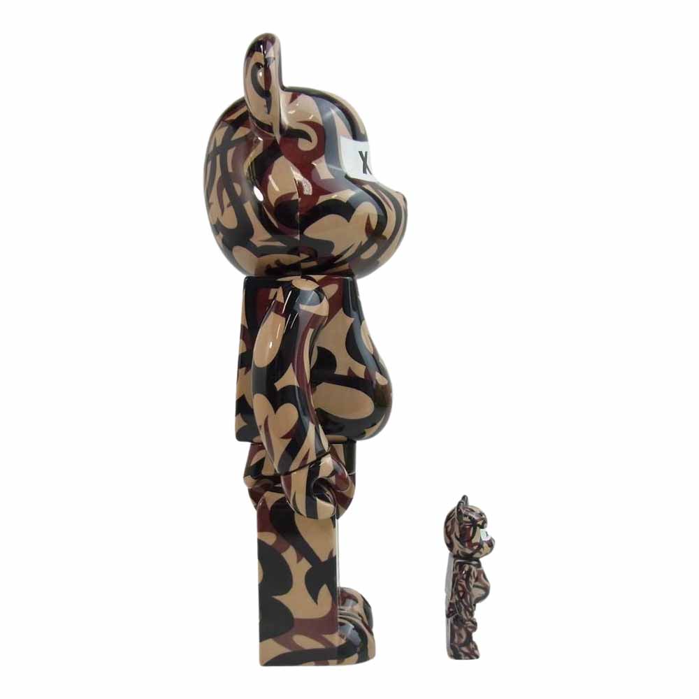 NUMBER(N)INE ナンバーナイン × GOT SELECTION XXX ゴットセレクショントリプルエックス × MEDICOM TOY メディコムトイ BE@RBRICK ベアブリック 100% & 400% ブラウン系【中古】