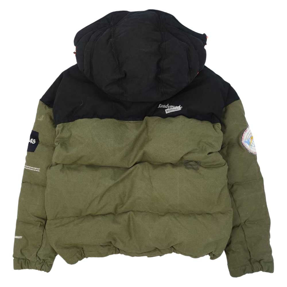 READY MADE レディメイド RE-CO-KH-00-00-39 2TONE DOWN JACKET 2トーン ダウン ジャケット カーキ系 3【新古品】【未使用】【中古】