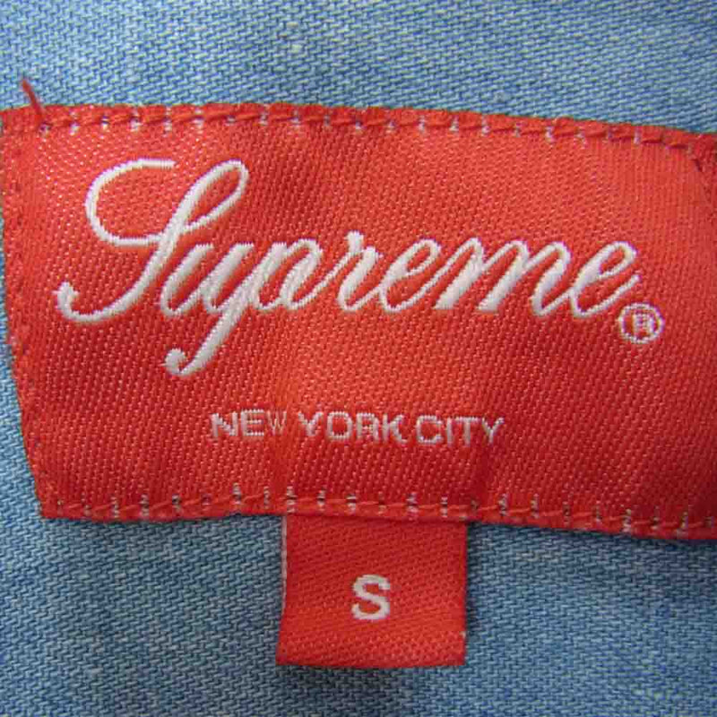 Supreme シュプリーム 14SS Denim S/S Shirt デニム リネン 半袖シャツ