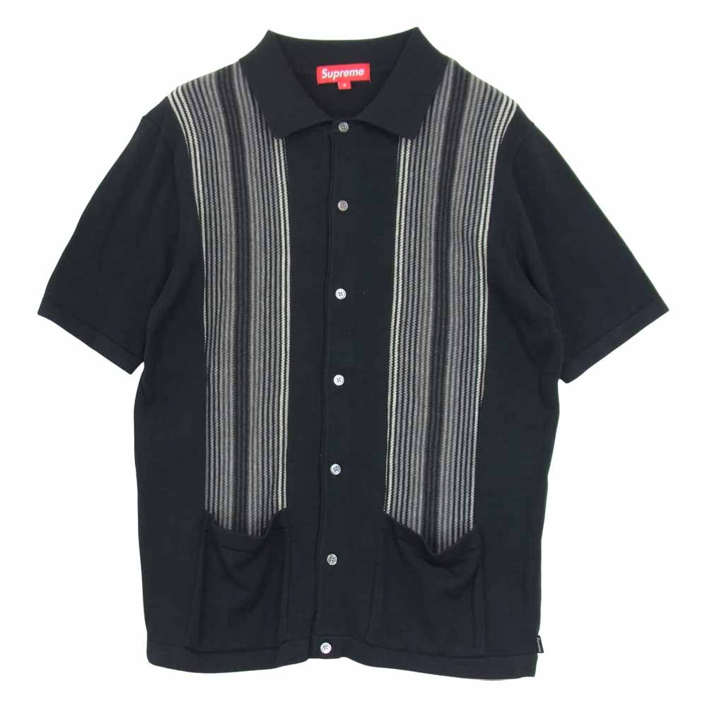 Supreme シュプリーム 13SS S/S Polo Sweater 半袖 ポロ セーター ブラック系 S【中古】