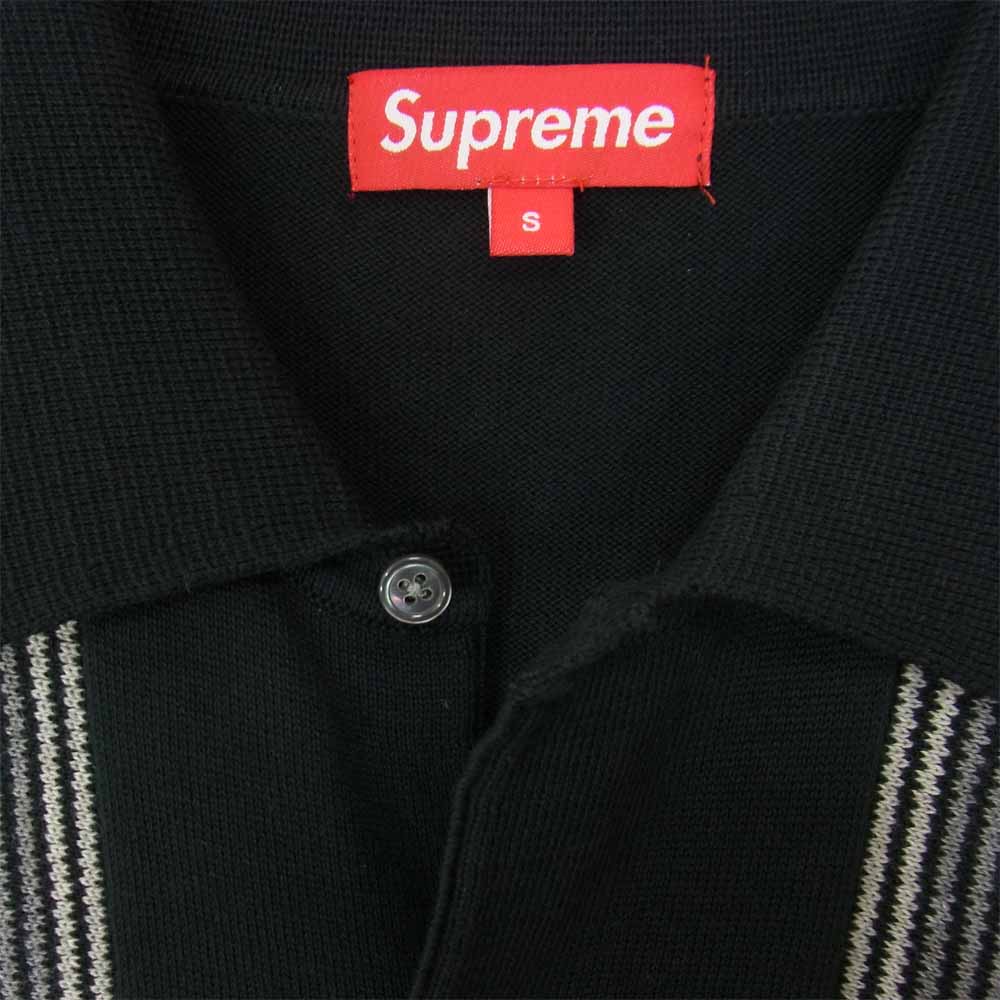 Supreme シュプリーム 13SS S/S Polo Sweater 半袖 ポロ セーター ブラック系 S【中古】