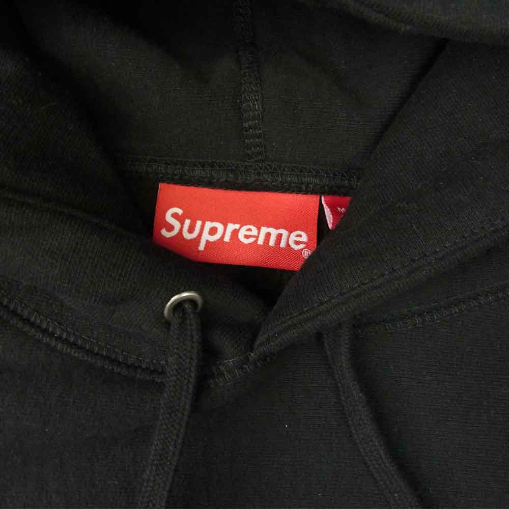 Supreme シュプリーム 22SS Raised Handstyle Hooded Sweatshirt レイズド ハンドスタイル フーデッド スウェット プルオーバー パーカー ブラック系 S【美品】【中古】