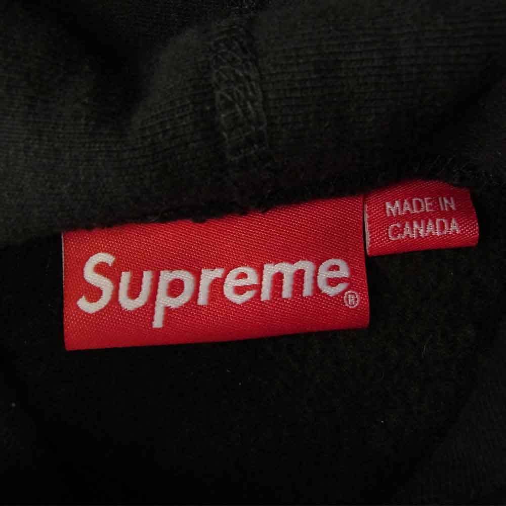 Supreme シュプリーム 22SS Raised Handstyle Hooded Sweatshirt レイズド ハンドスタイル フーデッド スウェット プルオーバー パーカー ブラック系 S【美品】【中古】