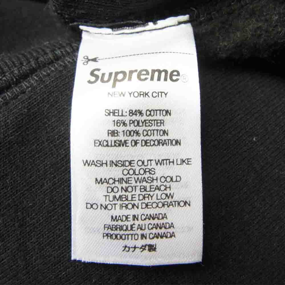 Supreme シュプリーム 22SS Raised Handstyle Hooded Sweatshirt レイズド ハンドスタイル フーデッド スウェット プルオーバー パーカー ブラック系 S【美品】【中古】