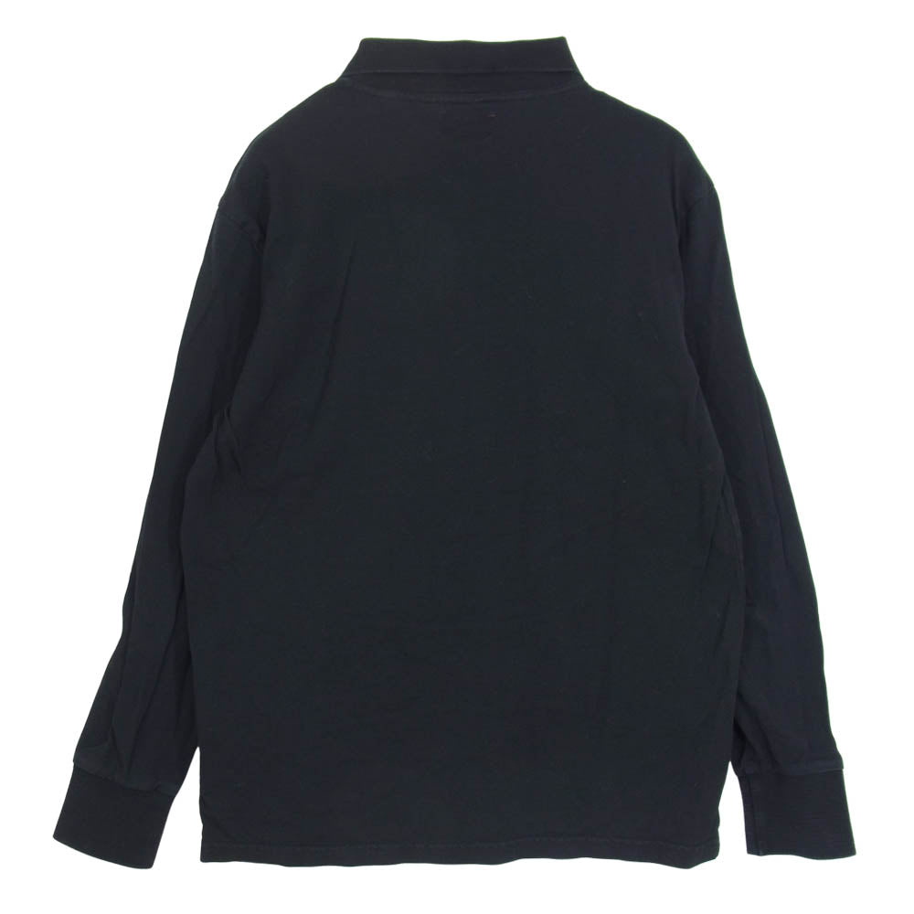 Supreme シュプリーム 14AW Solid L/S Polo ロングスリーブ ポロ シャツ ブラック ブラック系 S【中古】