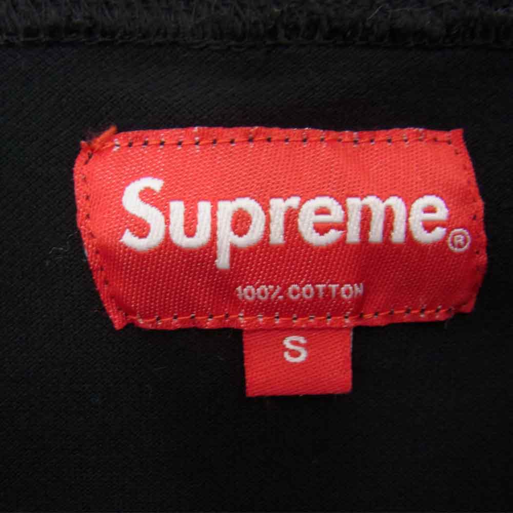 Supreme シュプリーム 14AW Solid L/S Polo ロングスリーブ ポロ シャツ ブラック ブラック系 S【中古】