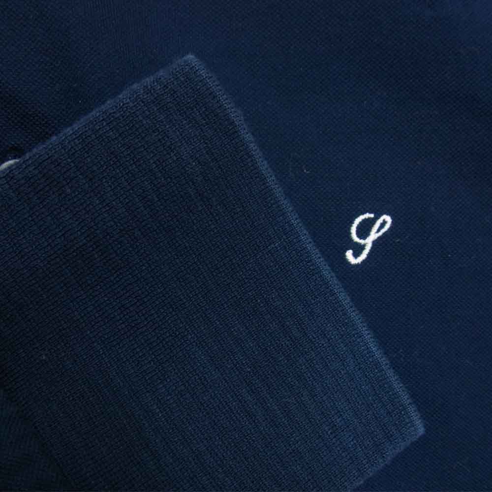 Supreme シュプリーム 14AW Solid L/S Polo ロングスリーブ ポロ シャツ ネイビー ネイビー系 S【中古】