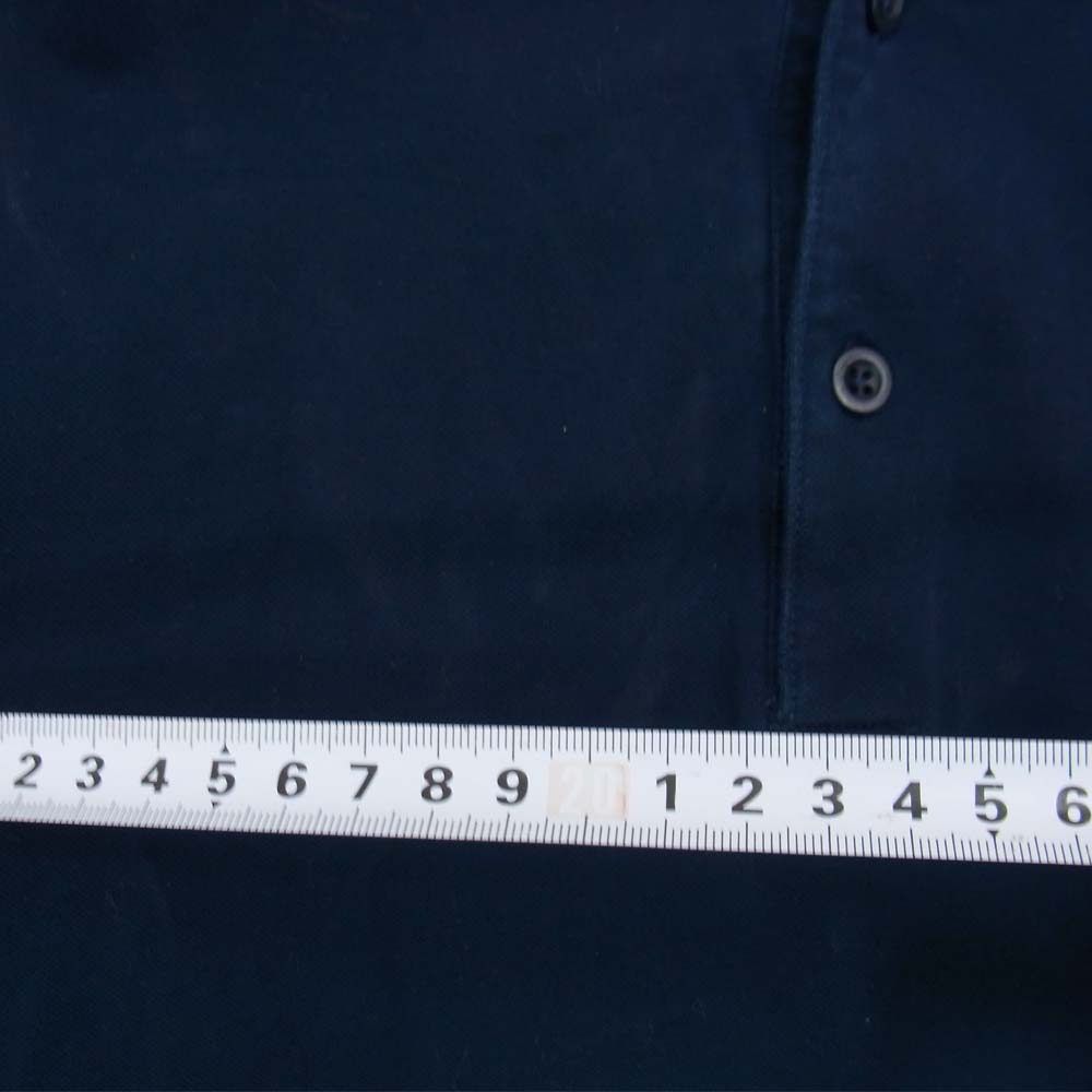 Supreme シュプリーム 14AW Solid L/S Polo ロングスリーブ ポロ シャツ ネイビー ネイビー系 S【中古】