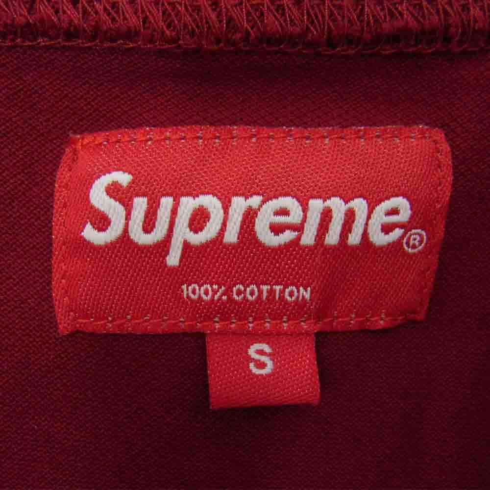Supreme シュプリーム 14AW Solid L/S Polo ロングスリーブ ポロ シャツ レッド レッド系 S【中古】