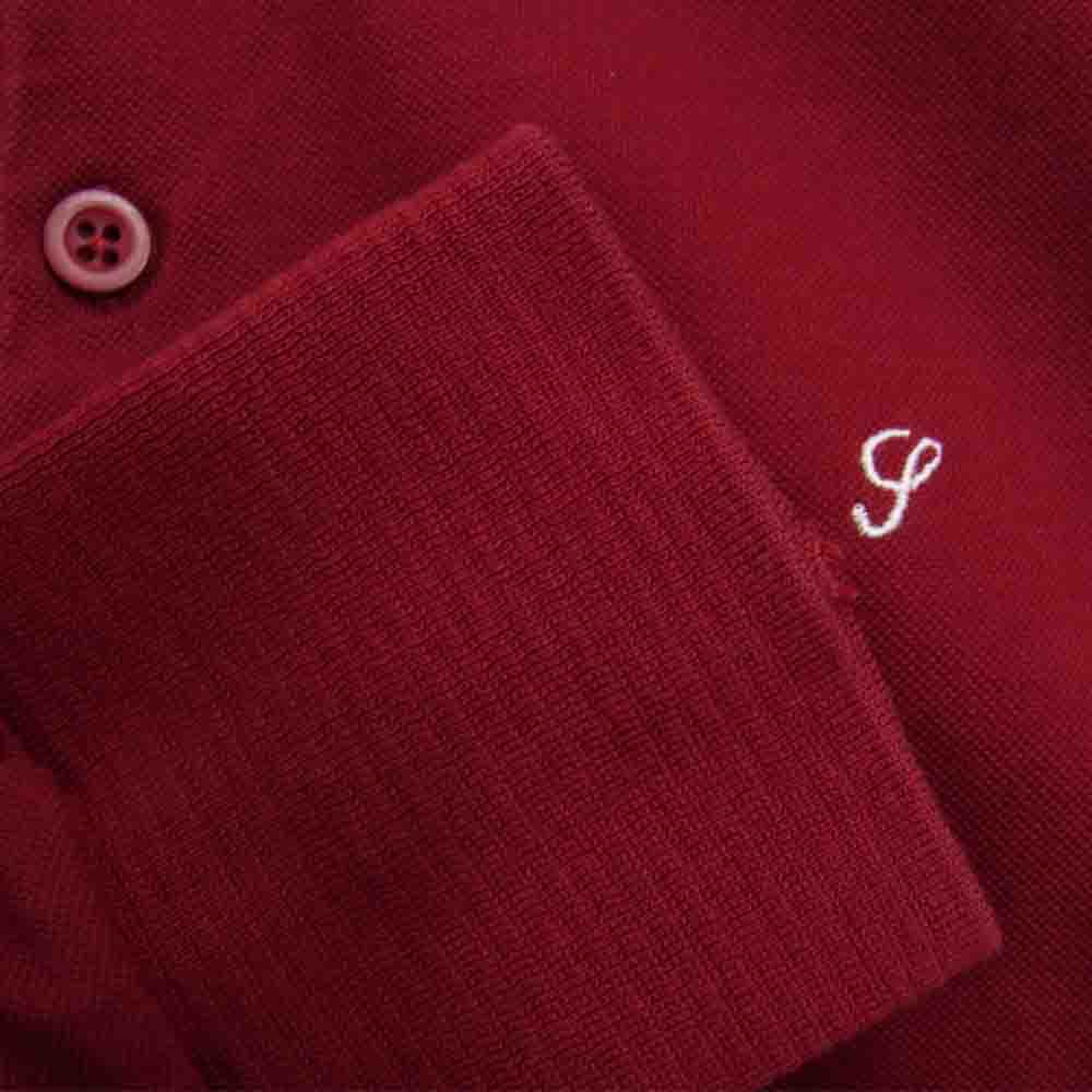 Supreme シュプリーム 14AW Solid L/S Polo ロングスリーブ ポロ シャツ レッド レッド系 S【中古】