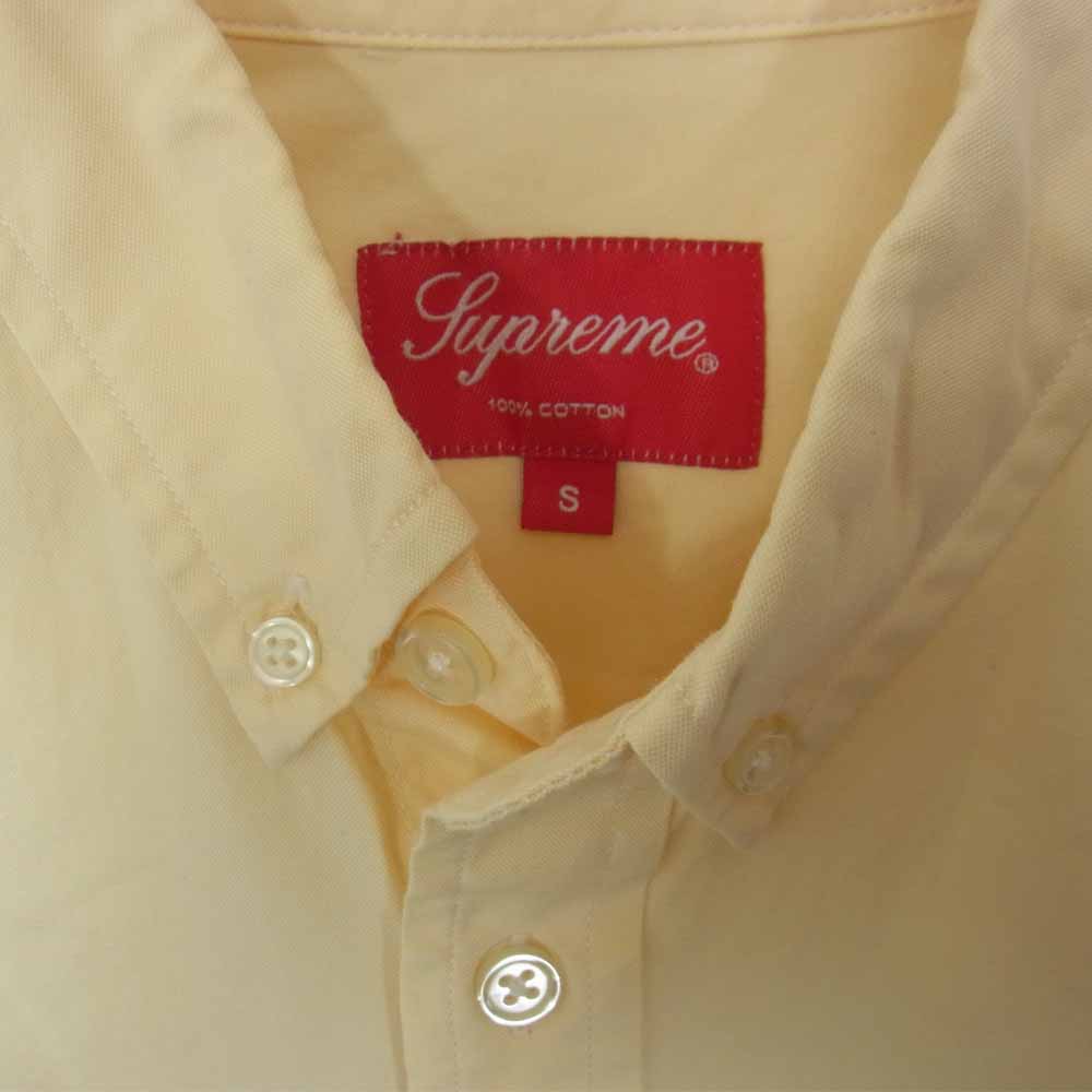 Supreme シュプリーム S/S Oxford Shirt オックスフォード シャツ イエロー系 S【中古】