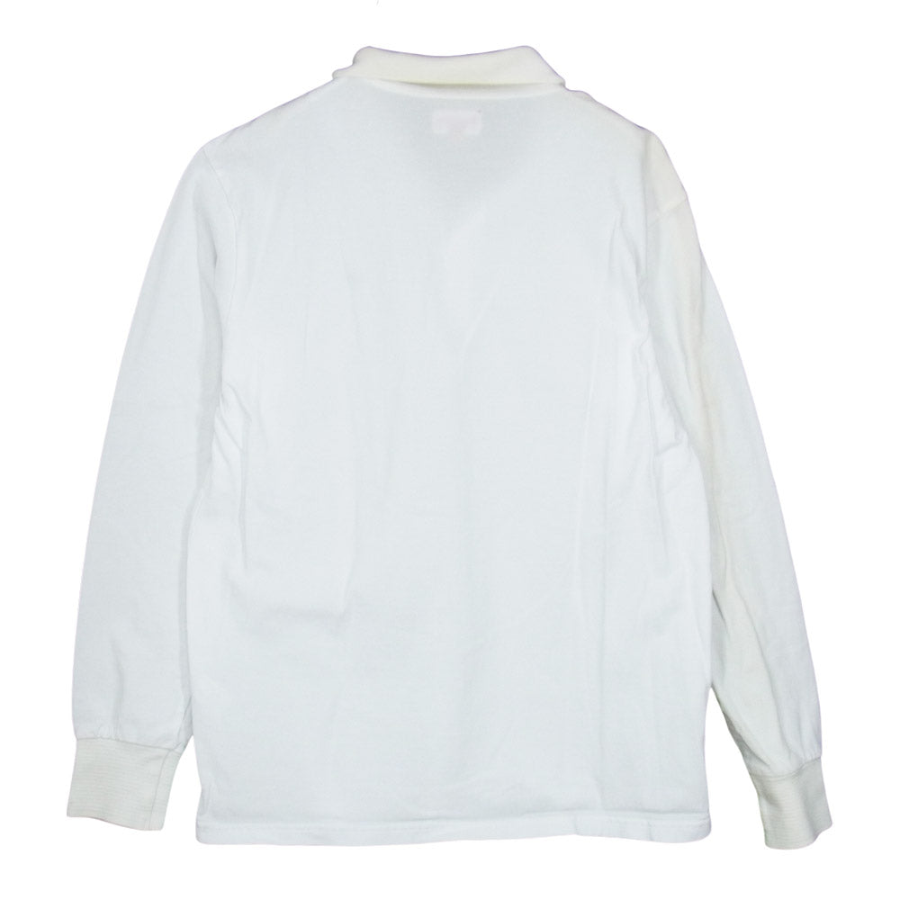 Supreme シュプリーム 14AW Solid L/S Polo ロングスリーブ ポロ シャツ ホワイト ホワイト系 S【中古】