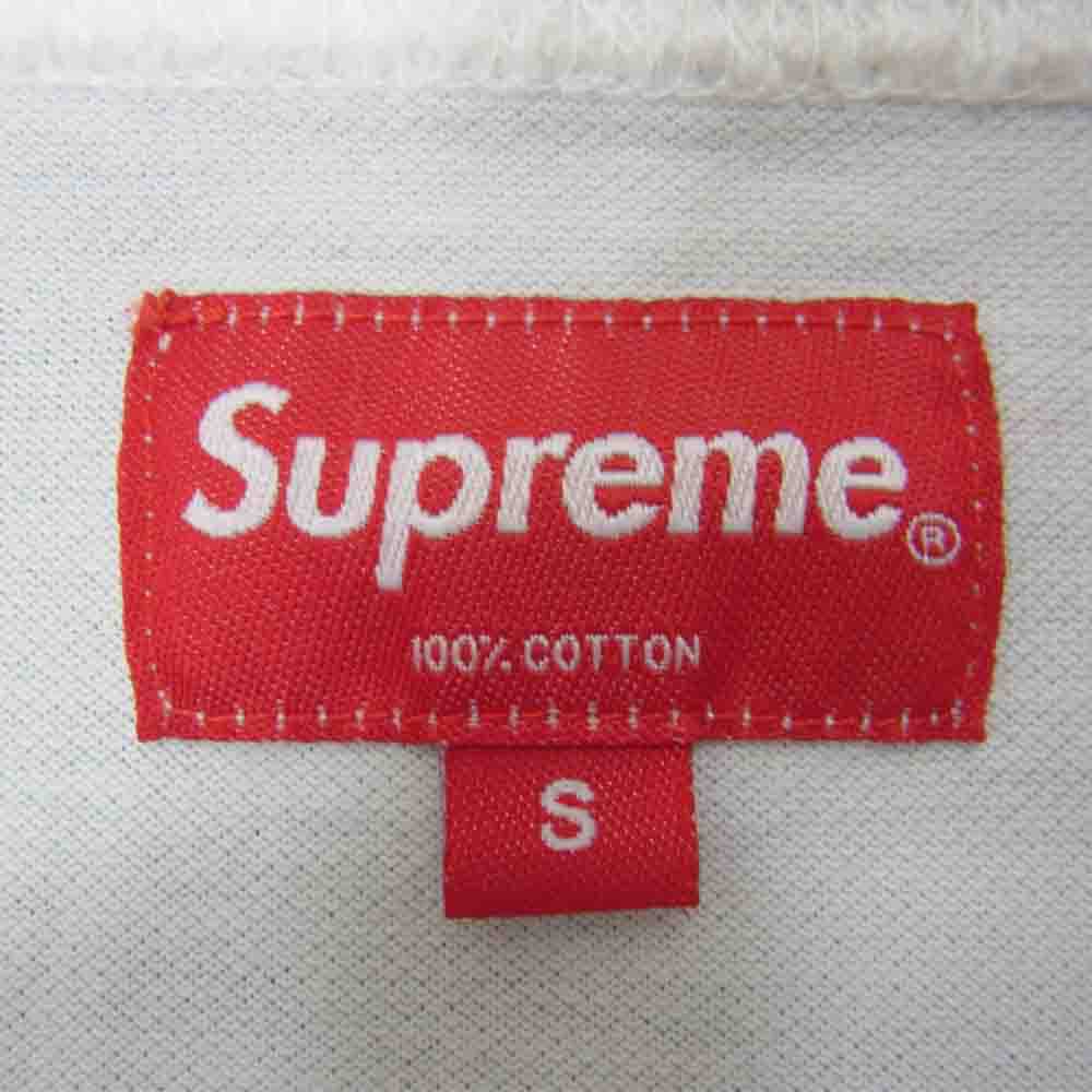 Supreme シュプリーム 14AW Solid L/S Polo ロングスリーブ ポロ シャツ ホワイト ホワイト系 S【中古】