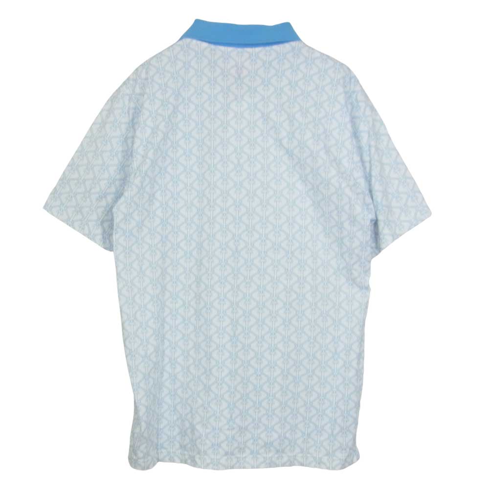Supreme シュプリーム 16SS Rope Print Polo ロープ プリント ポロ シャツ ライトブルー系 S【中古】