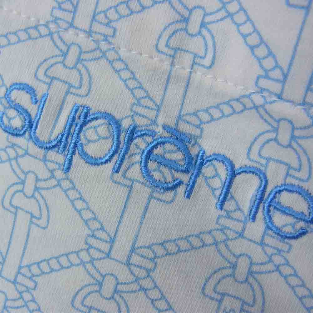 Supreme シュプリーム 16SS Rope Print Polo ロープ プリント ポロ シャツ ライトブルー系 S【中古】