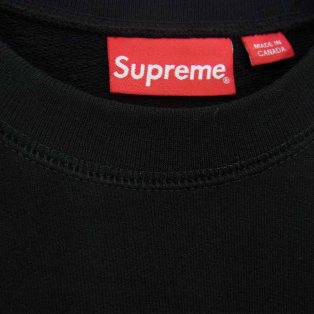 Supreme シュプリーム S/S Crewneck Sweat 半袖 スウェット ブラック ブラック系 S【中古】