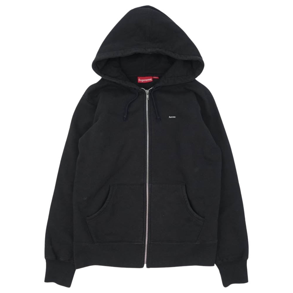 Supreme シュプリーム Small Box Zip Up Sweatshirt スモールボックス ロゴ ジップアップ パーカー ブラック系 S【中古】