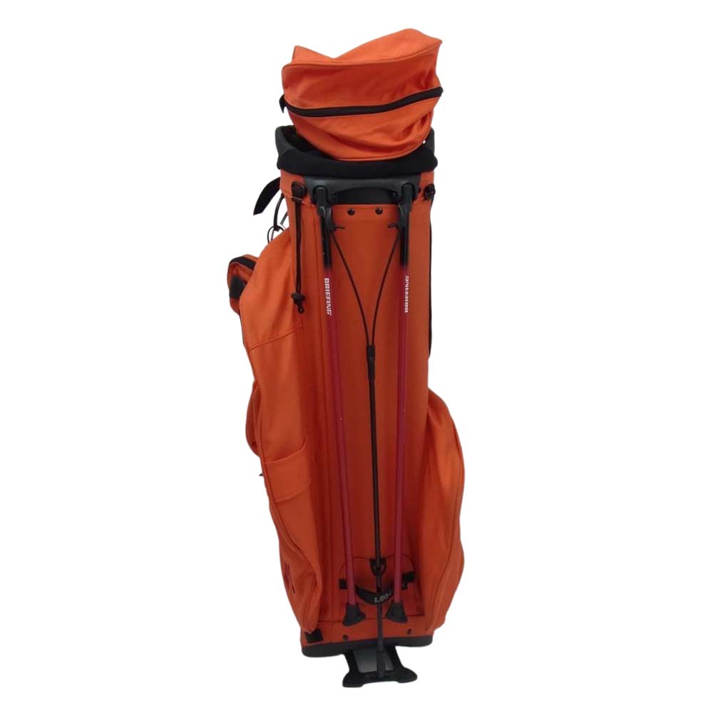 BRIEFING ブリーフィング BEAMS GOLF ビームスゴルフ SUN MOUNTAIN サンマウンテン STAND CADDIE BAG スタンド キャディー バッグ オレンジ系【中古】