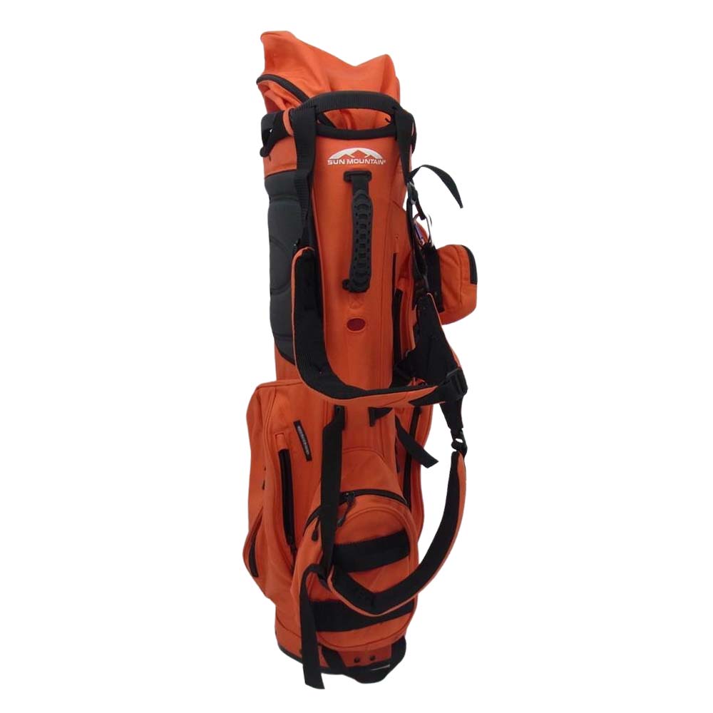 BRIEFING ブリーフィング BEAMS GOLF ビームスゴルフ SUN MOUNTAIN サンマウンテン STAND CADDIE BAG スタンド キャディー バッグ オレンジ系【中古】