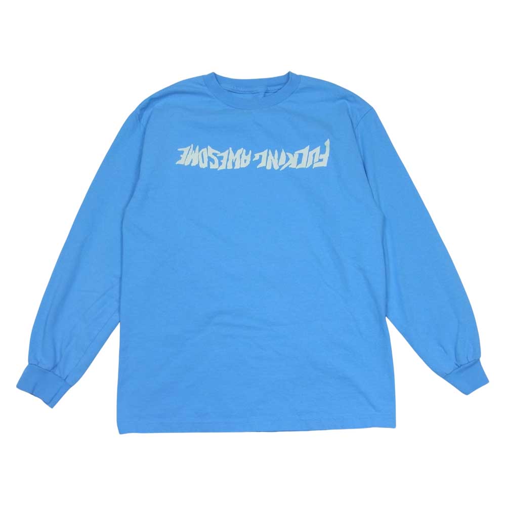 ファッキングオーサム L/S Tee 長袖Tシャツ ライトブルー系 M【中古】