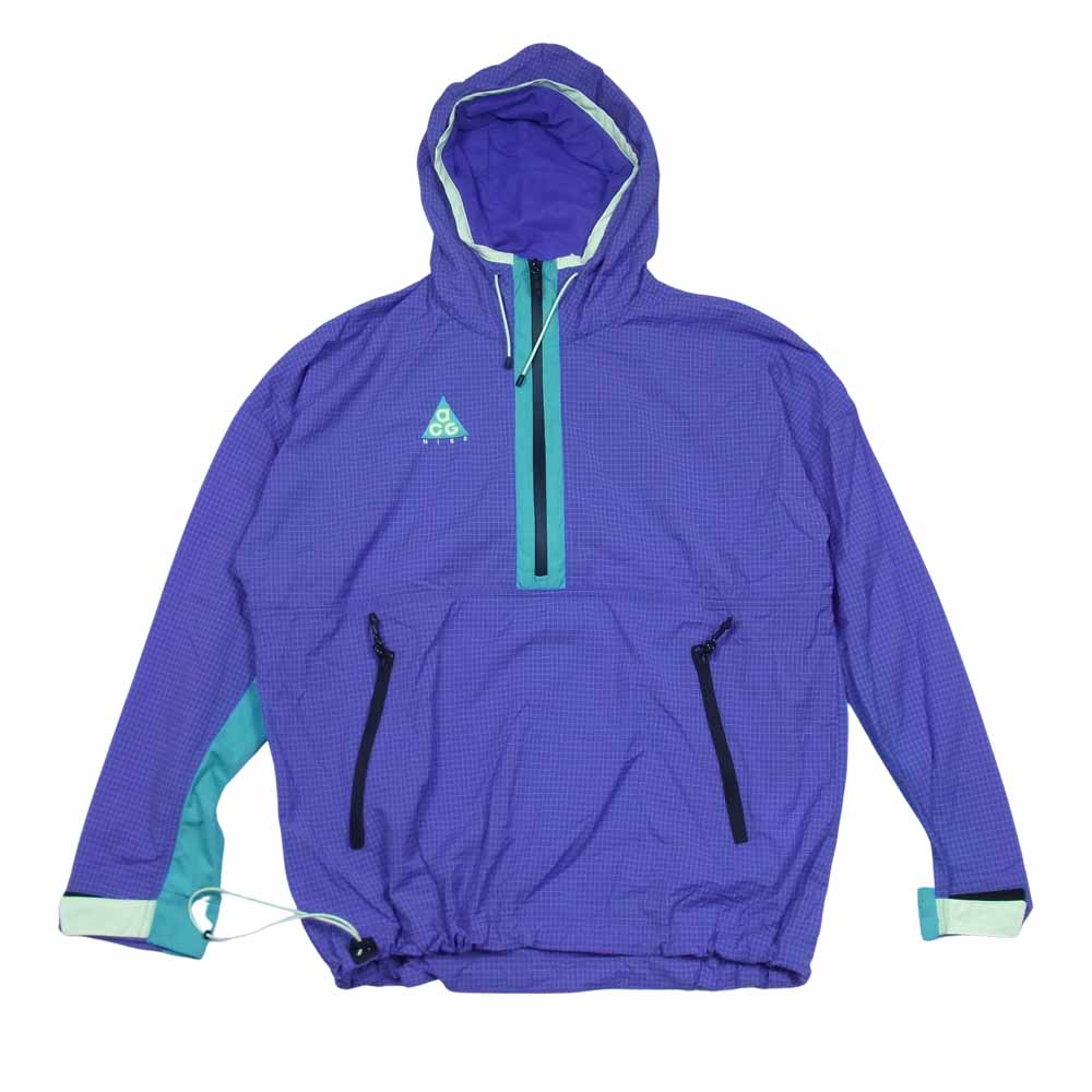 NIKE ナイキ 931907-560 ACG エーシージー Woven Hood Anorak Jacket ウーブン フード アノラック ジャケット パープル系 S【中古】