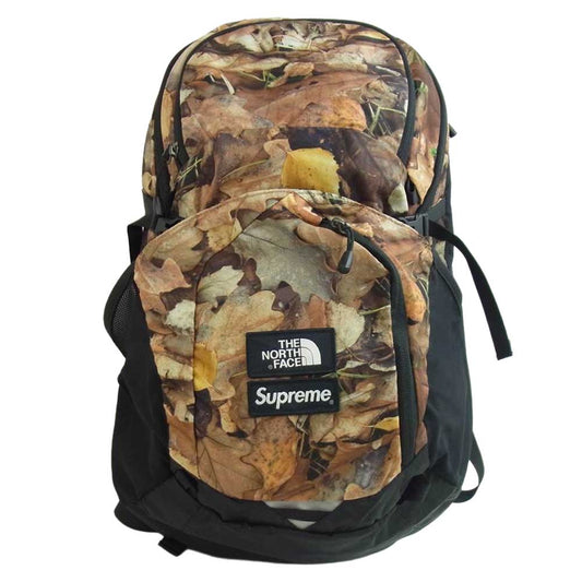 Supreme シュプリーム 16AW × THE NORTH FACE  pocono backpack ノースフェイス 枯葉 バックパック ブラウン系 マルチカラー系【中古】