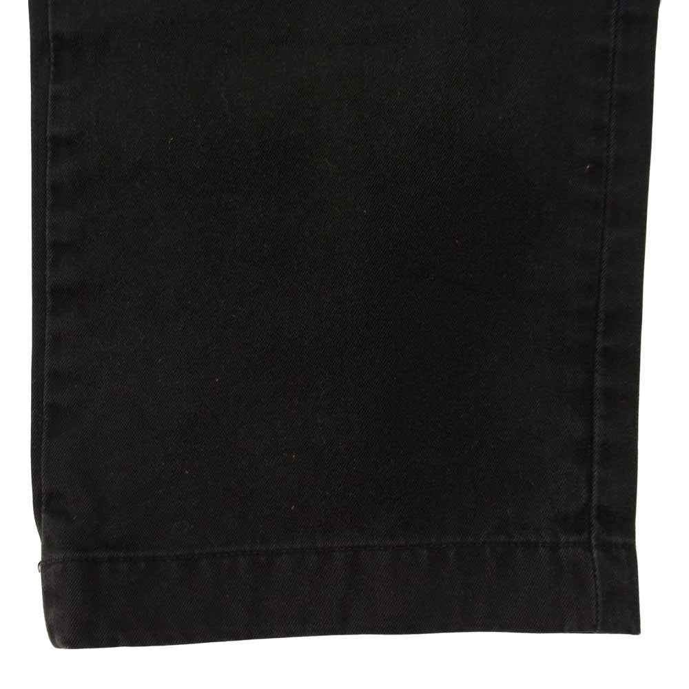 Supreme シュプリーム 14AW 刺繍 ワークパンツ チノパンツ ブラック ブラック系 30【中古】